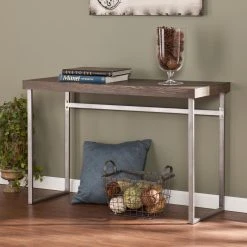 Cheap ๐ Metal Southern Enterprises Blythe Console Table - Burnt Oak ๐
