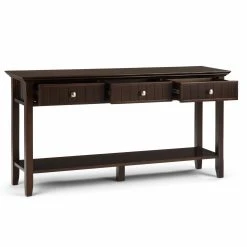 Best Sale ???? Brooklyn & Max Brooklyn + Max Brunswick 3 Drawer Pine Wood Console Table ????