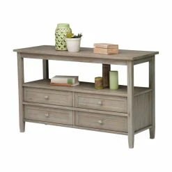 Cheap ???? Brooklyn & Max Rectangle Brooklyn + Max Lexington Pine Wood Console Table ????