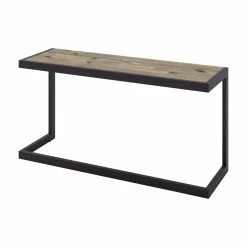 Cheap ???? HN Home Wesley Modern Farmhouse Solid Acacia Wood And Metal 52 In. Console Sofa Table ????