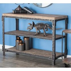 Flash Sale ✨ DecMode Rustic 3 Tier Wooden Console Table ????