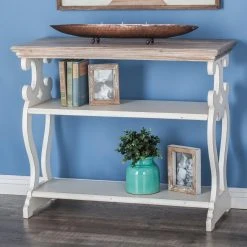 Top 10 🔥 DecMode Wood Decorative Console Table - White 👍