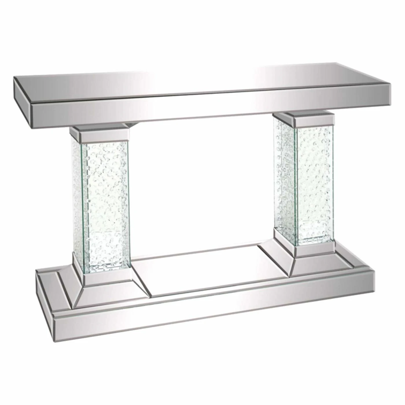 Promo π Glass DecMode Crystal Pedestal Rectangular Console Table π― 1 Promo π Glass DecMode Crystal Pedestal Rectangular Console Table π―