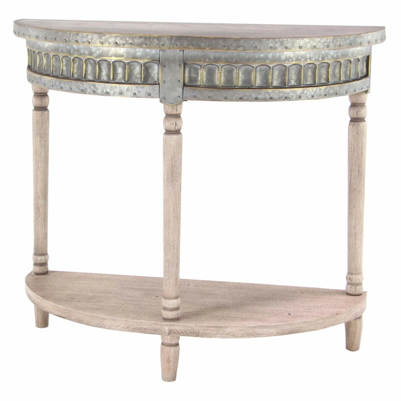 Cheapest π₯° DecMode Traditional Fir Wood And Iron Half-Round Console Table π 1 Cheapest π₯° DecMode Traditional Fir Wood And Iron Half-Round Console Table π