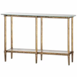 New 🎉 Uttermost Rectangle Elenio Glass Console Table 🧨