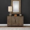 Budget 🔥 Wood Uttermost Layton Geometric Console Cabinet ✨
