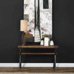Best Sale ⭐ Metal Uttermost Domini Industrial Console Table 🔔