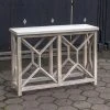 Hot Sale 🔥 Wood Uttermost Catali Ivory Stone Console Table ✨