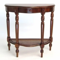 Hot Sale 🔥 Wood Wayborn Caned Demi Console Table ✔️