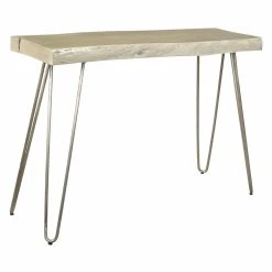 Cheap 👍 Metal !nspire Acasia Wood And Iron Console Table 👏