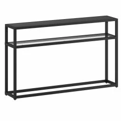 Buy 🧨 !nspire Contemporary Metal And Glass And MDF 1 Shelf Console Table 👍