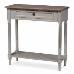 Flash Sale ???? Wood HN Home Roundhill Coastal Console Table With Drawer ????