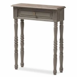 Best Pirce 🎁 Wood Baxton Studio Noemie 1 Drawer Cottage Console Table 🎁