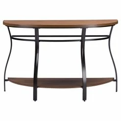 Top 10 😀 Metal Baxton Studio Newcastle Half Moon Console Table 🔥