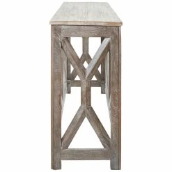 Brand new 🔥 Wood Signature Design By Ashley Lanzburg Weathered Console Table 😉 -Convenience Concepts Shop scaleASHY6955
