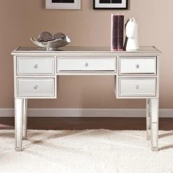 Coupon ???? Metal Benzara Mirrored Console Table ???? -Convenience Concepts Shop scaleBENZ8606