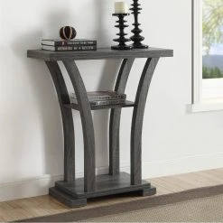 Wholesale 🌟 Wood Crown Mark Draper Rectangular Console Table 😉 -Convenience Concepts Shop scaleCROW053