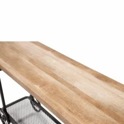 Promo ⭐ Metal Furniture Of America Ordenez Industrial Style Caster Wheel Sofa Table ⭐ -Convenience Concepts Shop scaleENLB3492