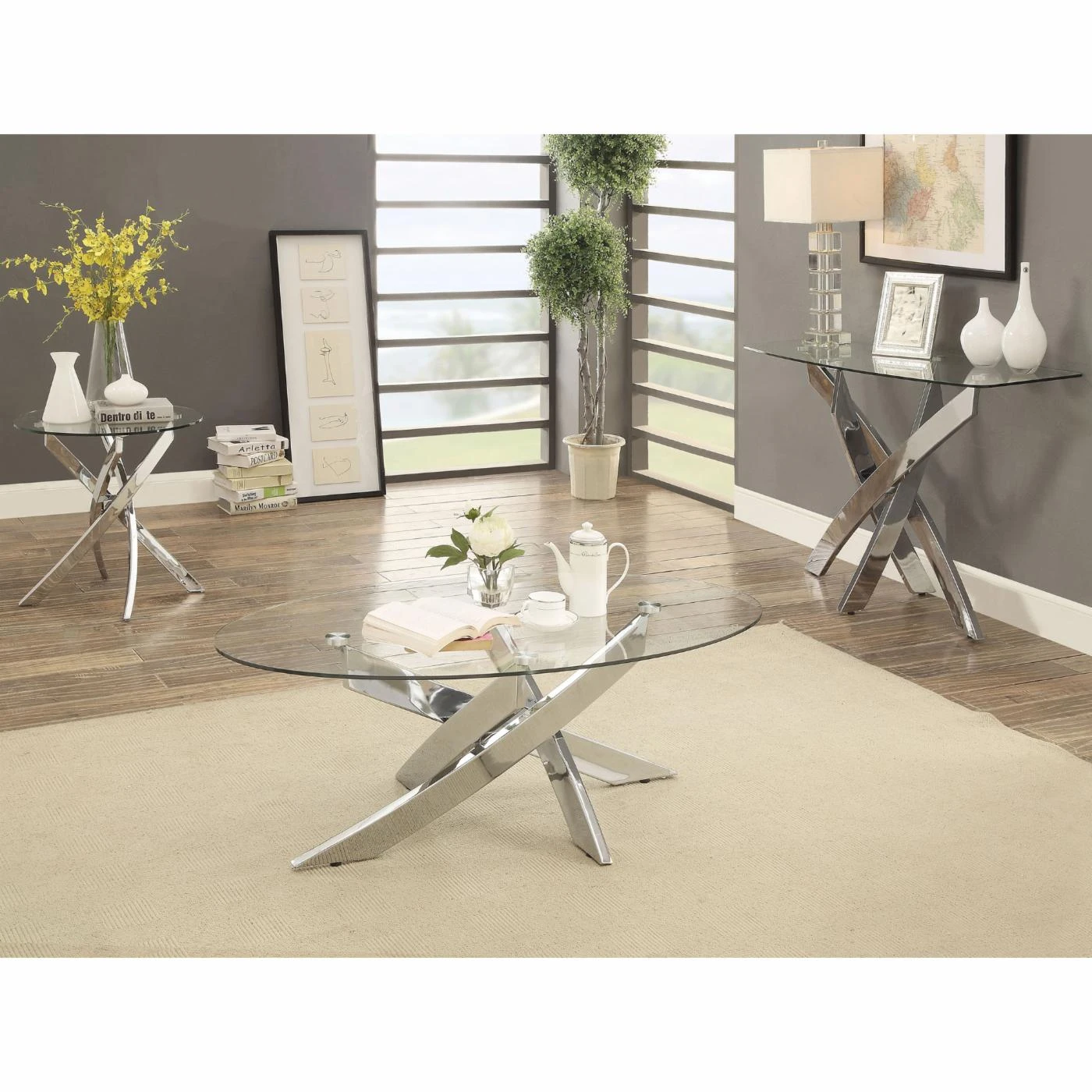 Top 10 βοΈ Metal Furniture Of America Myron Contemporary Style Chrome Base Sofa Table π― 5 Top 10 βοΈ Metal Furniture Of America Myron Contemporary Style Chrome Base Sofa Table π― - Image 5