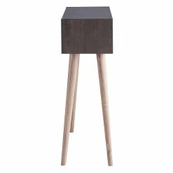 Brand new 🛒 Wood Furniture Of America Funkhouser Mid-Century 2-Shelf Console Table - Weathered Walnut 🔥 -Convenience Concepts Shop scaleENLB5602