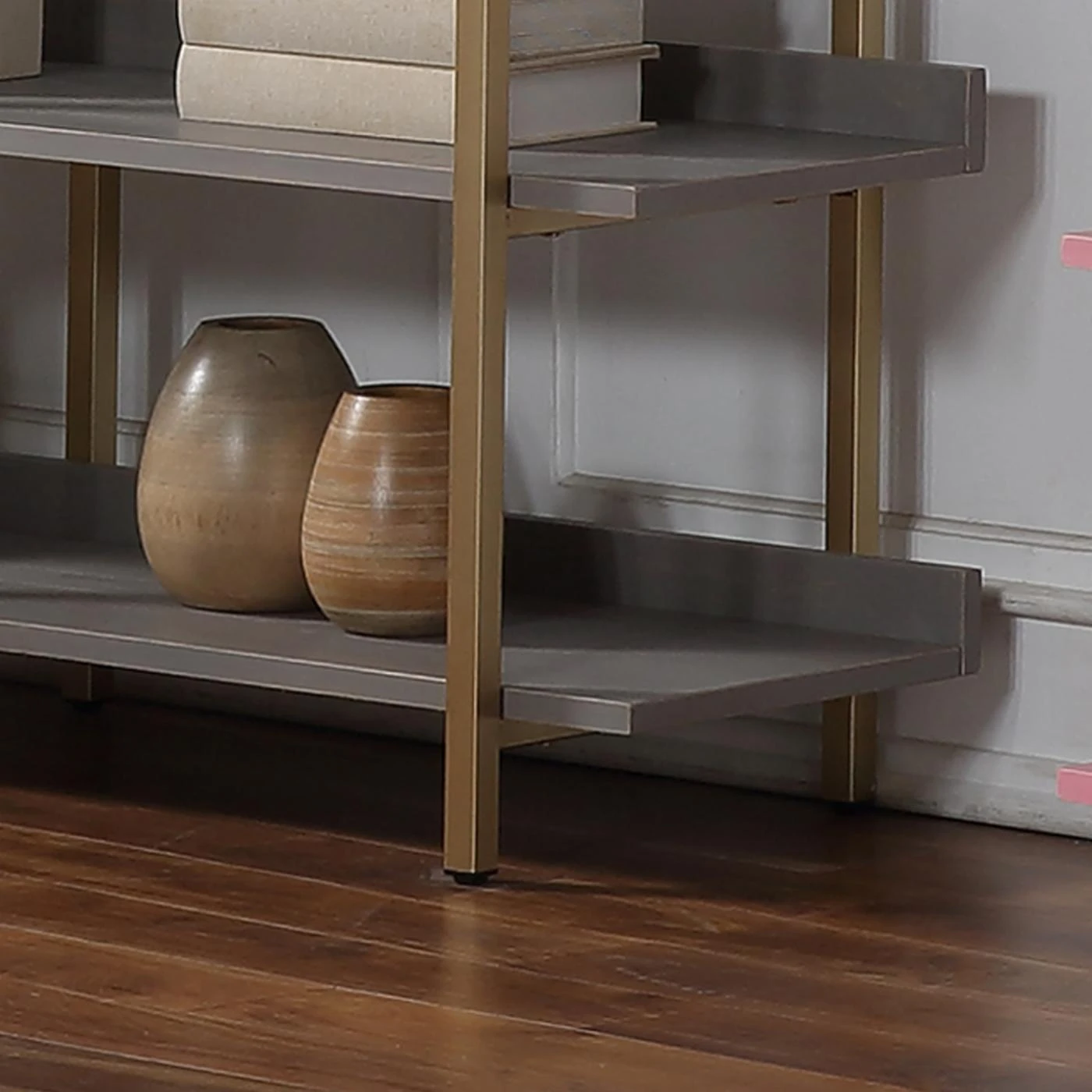 Buy 👍 Metal Furniture Of America Halima 3-Shelf Display Shelf - Light Walnut 💯 5 Buy 👍 Metal Furniture Of America Halima 3-Shelf Display Shelf - Light Walnut 💯 - Image 5