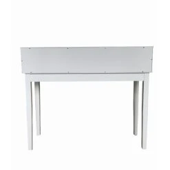 New 🔥 Resin K And B Furniture White Collection Console Table 🎉 -Convenience Concepts Shop scaleKBF1089
