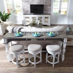 Outlet ⭐ Wood Liberty Furniture Industries Magnolia Manor Console Table With Stools ???? 9 Outlet ⭐ Wood Liberty Furniture Industries Magnolia Manor Console Table With Stools ???? -Convenience Concepts Shop scaleLFI3149