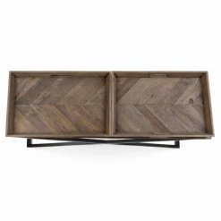 Hot Sale ???? Brooklyn & Max Metal Brooklyn + Max Dionne Aged Elm Wood Tray Top Console Table ???? 12 Hot Sale ???? Brooklyn & Max Metal Brooklyn + Max Dionne Aged Elm Wood Tray Top Console Table ???? -Convenience Concepts Shop scaleSIMP1124