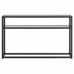 Buy 🧨 !nspire Contemporary Metal And Glass And MDF 1 Shelf Console Table 👍 -Convenience Concepts Shop scaleWORW462